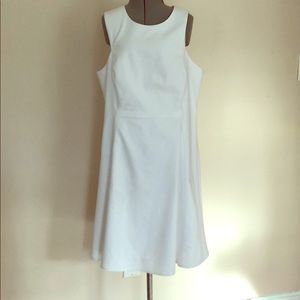 Calvin Klein White Dress Lined Size 12